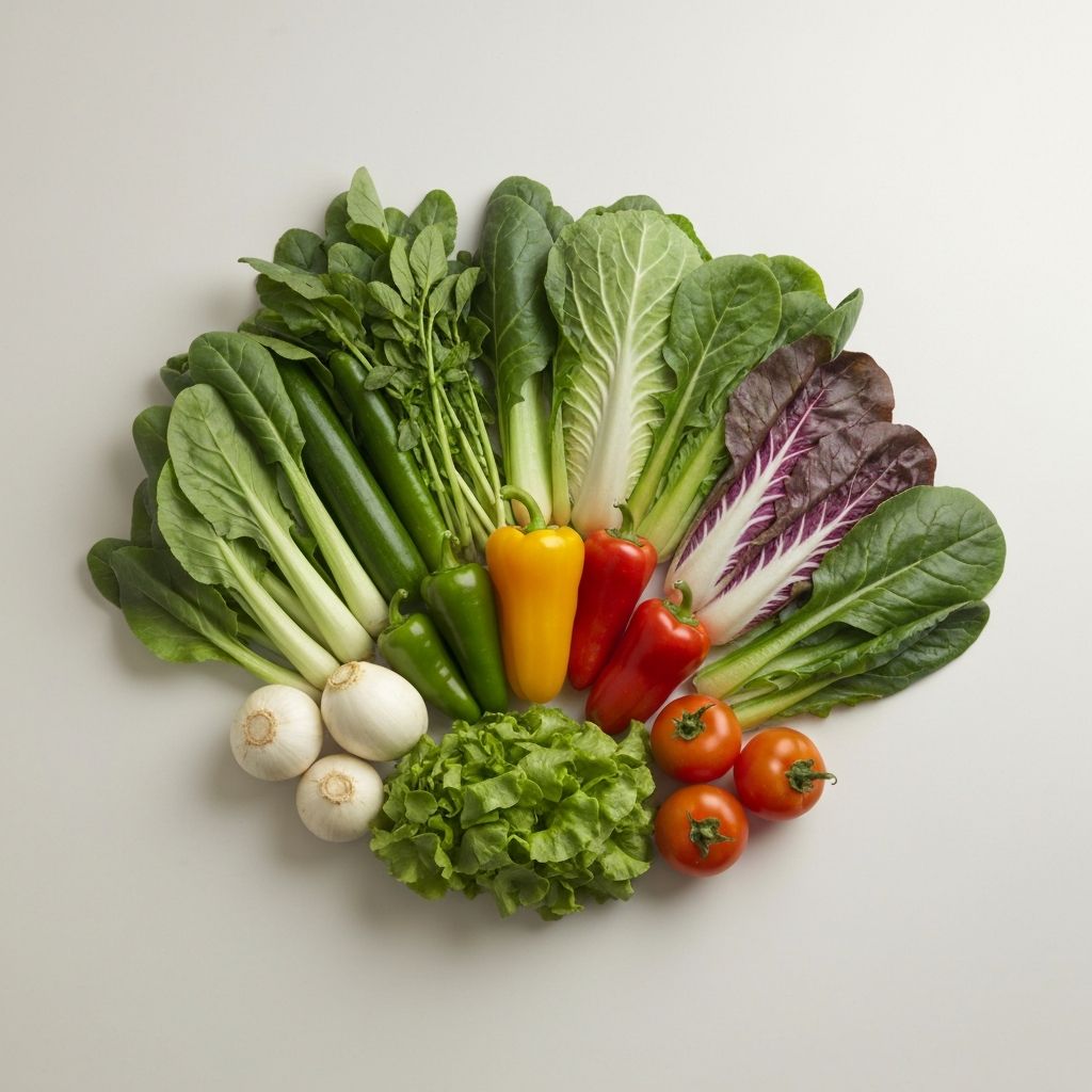 Frisches Gemüse und Blattgrün